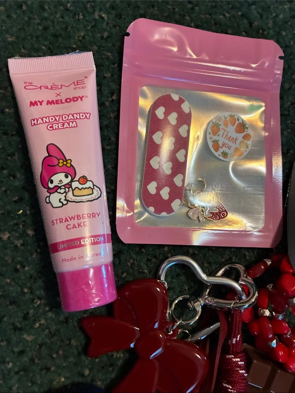 Hello Kitty White & Red Kids Backpack with Matching Red Accessories